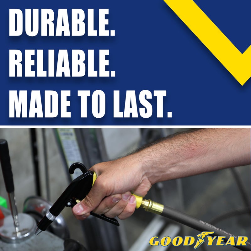 Grip Goodyear 6' x 3/8" Rubber Whip Hose Black 250 PSI - Image 5